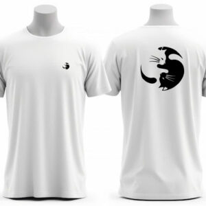 Camiseta Unissex Yin e Yang Cats FC