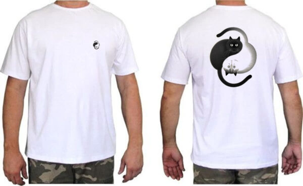 Camiseta Unissex Yin Yang Gatos FC - Imagem 2