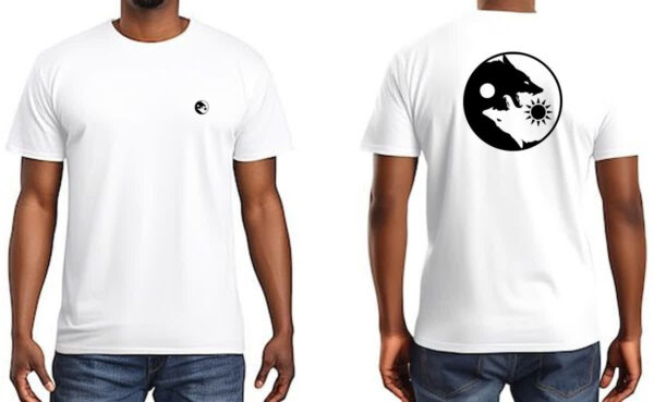 Camiseta Unissex Yin e Yang Lobos FC - Imagem 3
