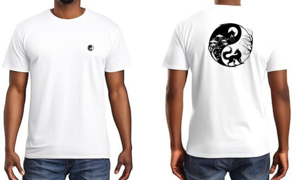 Camiseta Unissex Yin e Yang Raposas FC - Imagem 3