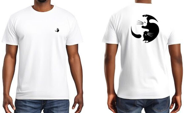 Camiseta Unissex Yin e Yang Cats FC - Imagem 3