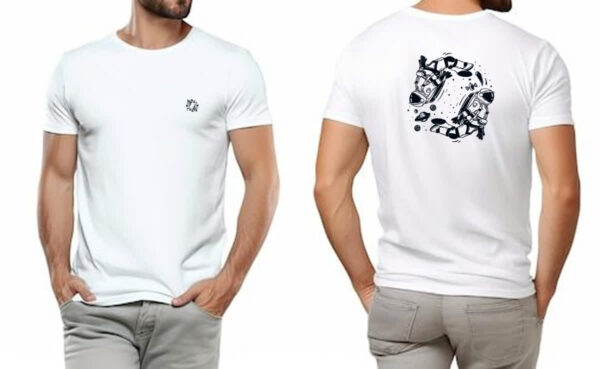 Camiseta Unissex Yin Yang Astronauta FC - Imagem 4