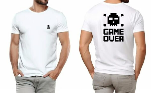 Camiseta Unissex 8 Bits Game Over FC - Imagem 4