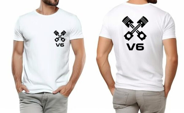 Camiseta Unissex Carro V6 Pistao FC - Imagem 4