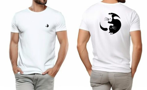 Camiseta Unissex Yin e Yang Cats FC - Imagem 4