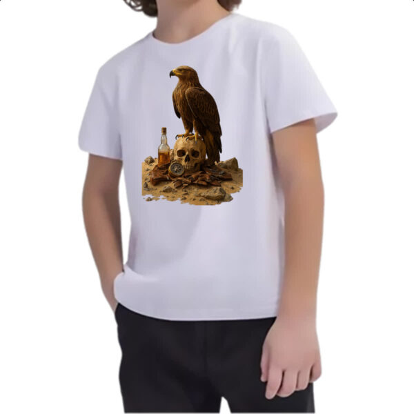 Camiseta Infanto Juvenil Aguia e a morte do deserto - Imagem 2