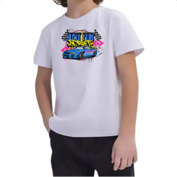 Camiseta Infanto Juvenil Skyline Just for Drift - Imagem 2