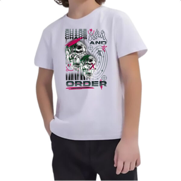 Camiseta Infanto Juvenil Urbano Caos e Ordem - Imagem 2