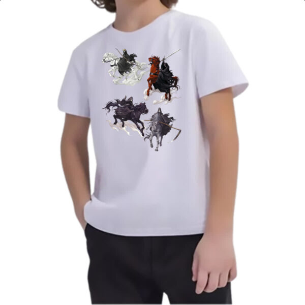 Camiseta Infanto Juvenil Cavaleiros do Apocalipse - Imagem 2