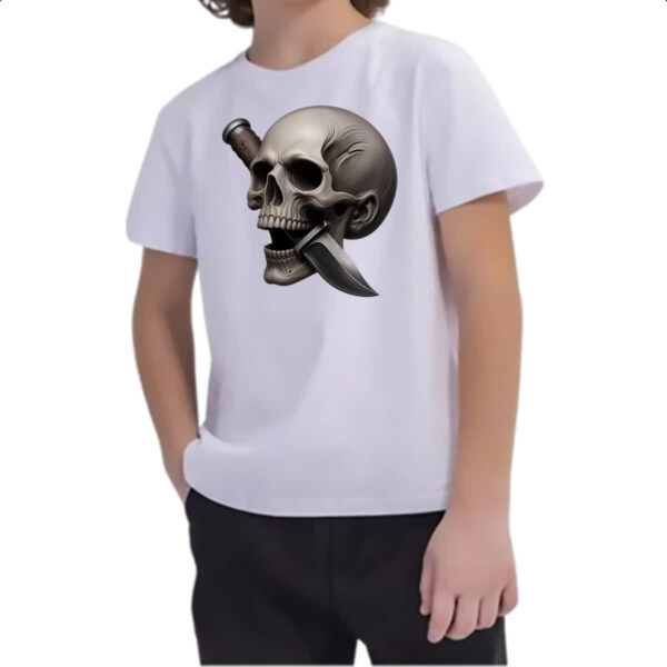 Camiseta Infanto Juvenil Faca na caveira - Imagem 2