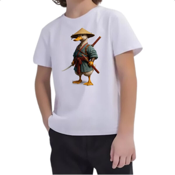 Camiseta Infanto Juvenil Pato Samurai - Imagem 2