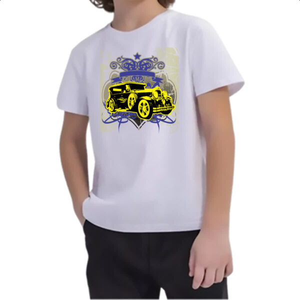 Camiseta Infanto Juvenil Calhambeque vintage style - Imagem 2