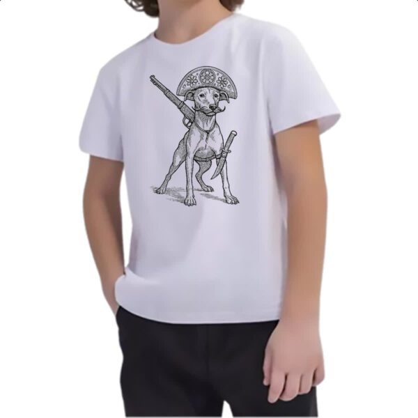 Camiseta Infanto Juvenil Caramelo Cangaceiro Grafite - Imagem 2