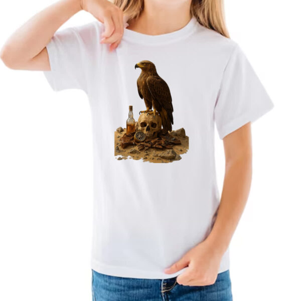 Camiseta Infanto Juvenil Aguia e a morte do deserto - Imagem 3