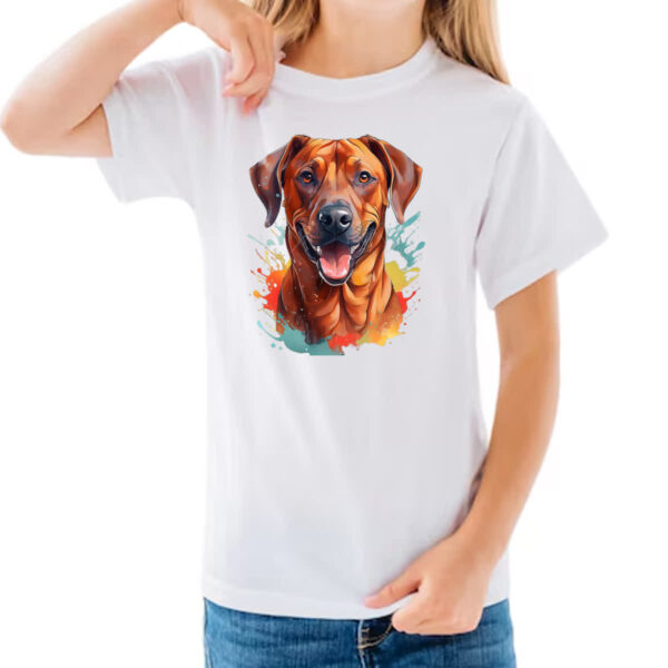 Camiseta Infanto Juvenil Leao da Rodesia Watercolor Arte - Imagem 3