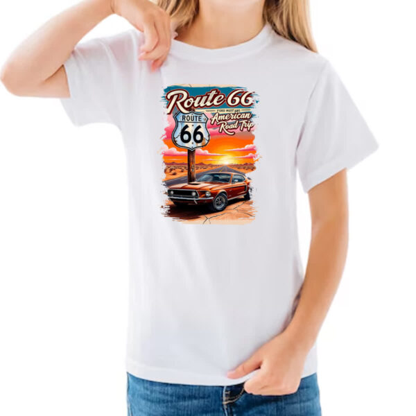 Camiseta Infanto Juvenil Mustang Route 66 - Imagem 3