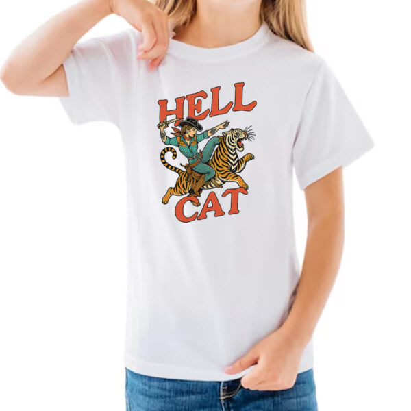Camiseta Infanto Juvenil Hell Cat Girl - Imagem 3