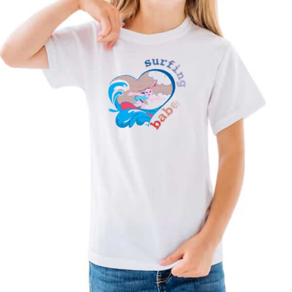 Camiseta Infanto Juvenil Surfing Babe - Imagem 3