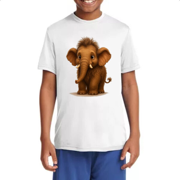 Camiseta Infanto Juvenil Filhote de Mamute 3D art - Imagem 4