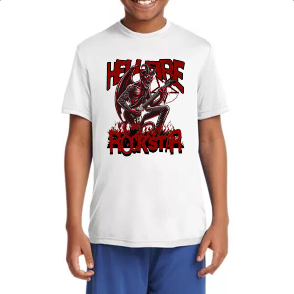 Camiseta Infanto Juvenil Hell Fire Rockstar - Imagem 4
