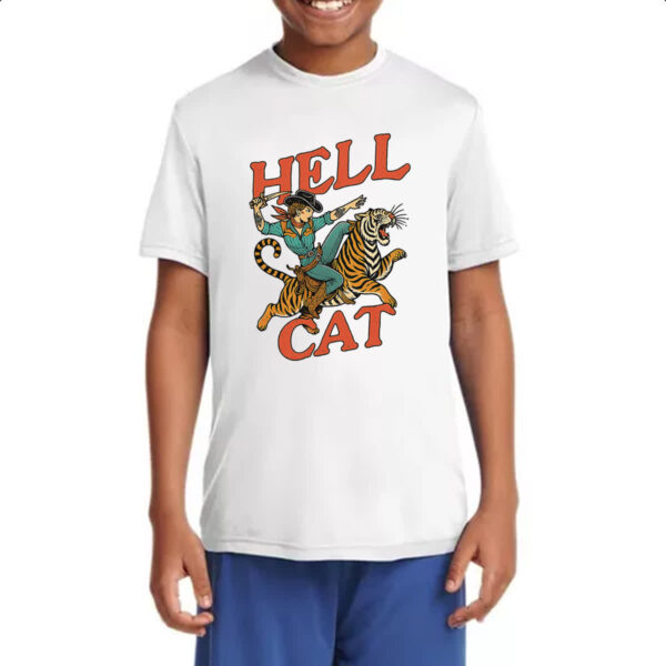 Camiseta Infanto Juvenil Hell Cat Girl - Imagem 4