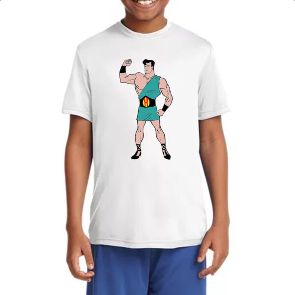 Camiseta Infanto Juvenil Nostalgia Porderoso Hercules - Imagem 4