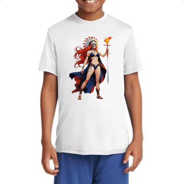Camiseta Infanto Juvenil Guerreira indigena xama - Imagem 4