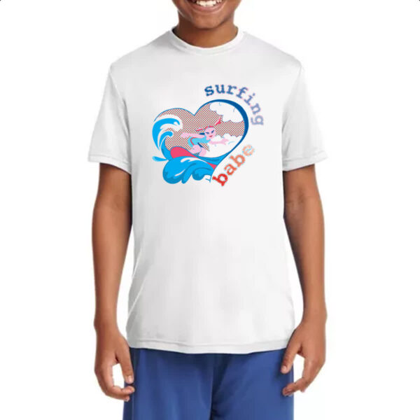 Camiseta Infanto Juvenil Surfing Babe - Imagem 4