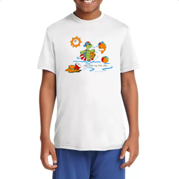 Camiseta Infanto Juvenil Tartaruguinha na praia - Imagem 4