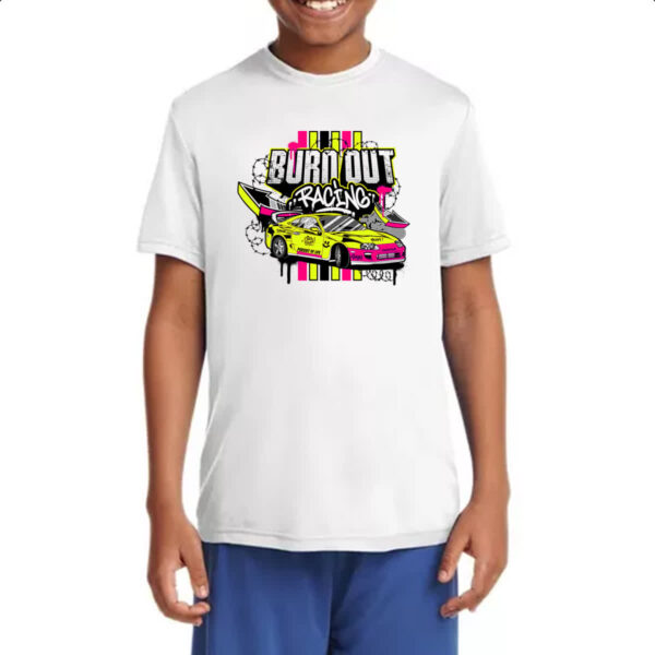 Camiseta Infanto Juvenil Burn out racing - Imagem 4