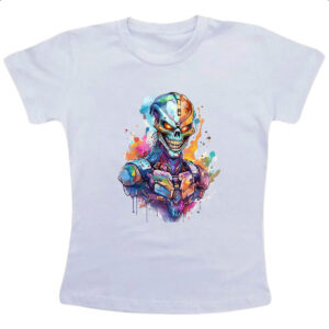 Camiseta Infanto Juvenil Exterminador Watercolor Arte