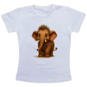 Camiseta Infanto Juvenil Filhote de Mamute 3D art