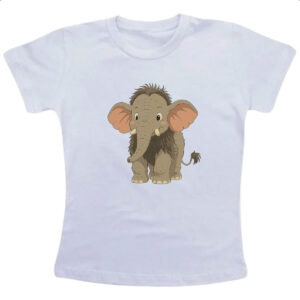 Camiseta Infanto Juvenil Filhote de Mamute Cartoon