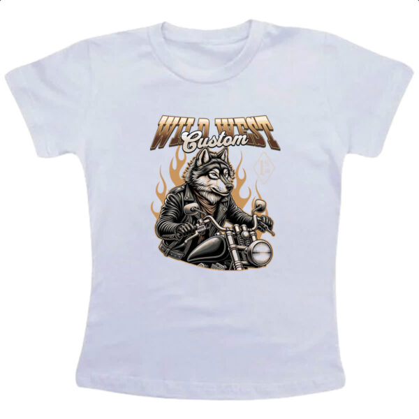 Camiseta Infanto Juvenil Lobo Wild West Custom