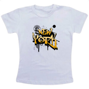 Camiseta Infanto Juvenil New York Grafit Splash