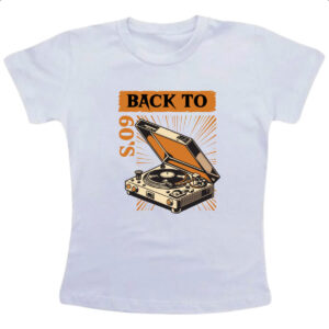 Camiseta Infanto Juvenil Back to anos 60 vitrola