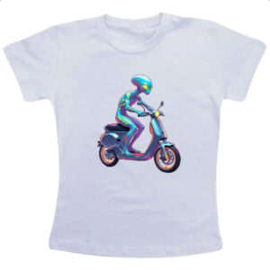Camiseta Infanto Juvenil ET andando de moto
