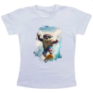 Camiseta Infanto Juvenil Lontra sufando