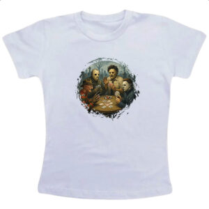 Camiseta Infanto Juvenil Carteado do horror