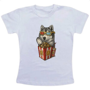 Camiseta Infanto Juvenil Lobo cinema 3D