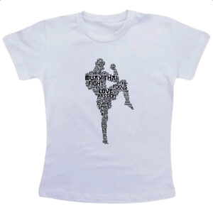 Camiseta Infanto Juvenil Muay Thai Palavras