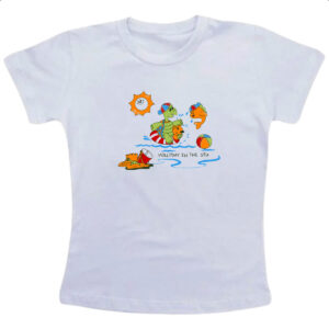Camiseta Infanto Juvenil Tartaruguinha na praia
