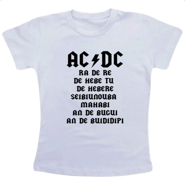 Camiseta Infanto Juvenil AC DC Ragatanga