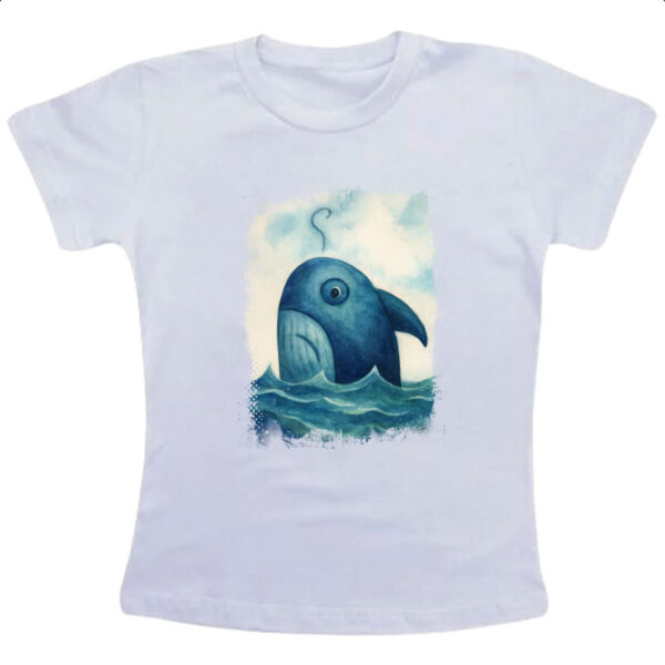 Camiseta Infanto Juvenil Tubarao indeciso
