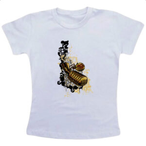 Camiseta Infanto Juvenil Microofone Gothic Arte