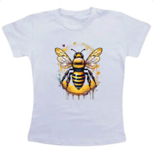 Camiseta Infanto Juvenil Abelha Watercolor Arte
