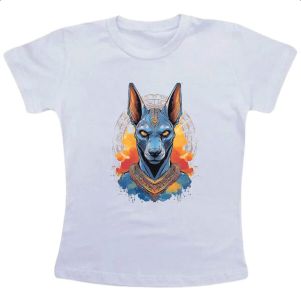 Camiseta Infanto Juvenil Anubis Watercolor Arte