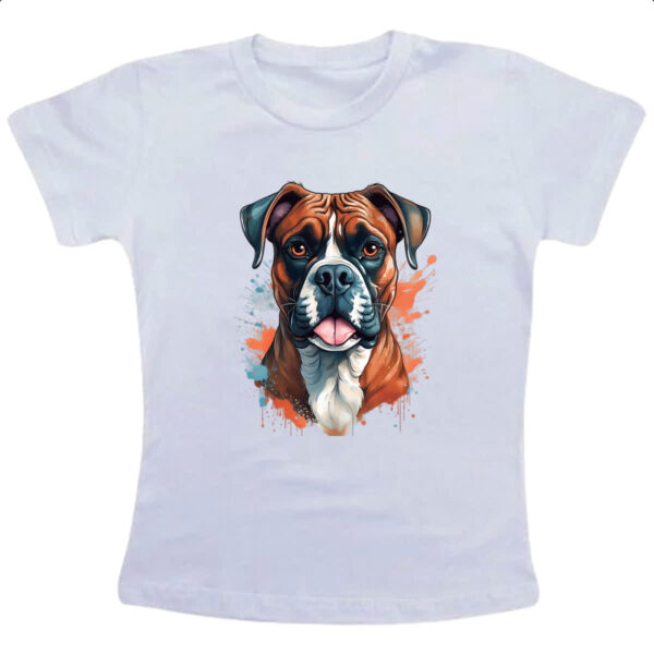 Camiseta Infanto Juvenil Boxer Watercolor Arte