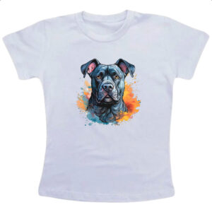 Camiseta Infanto Juvenil Cane Corso Watercolor Arte