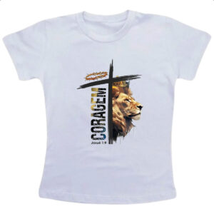 Camiseta Infanto Juvenil Coragem Josue 1-9